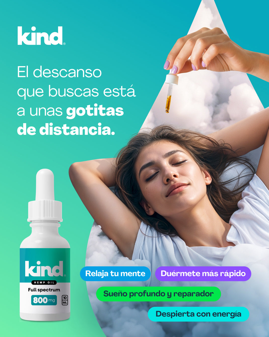 Aceite de Cáñamo 8% – Para Ansiedad, Relajación y Sueño Profundo