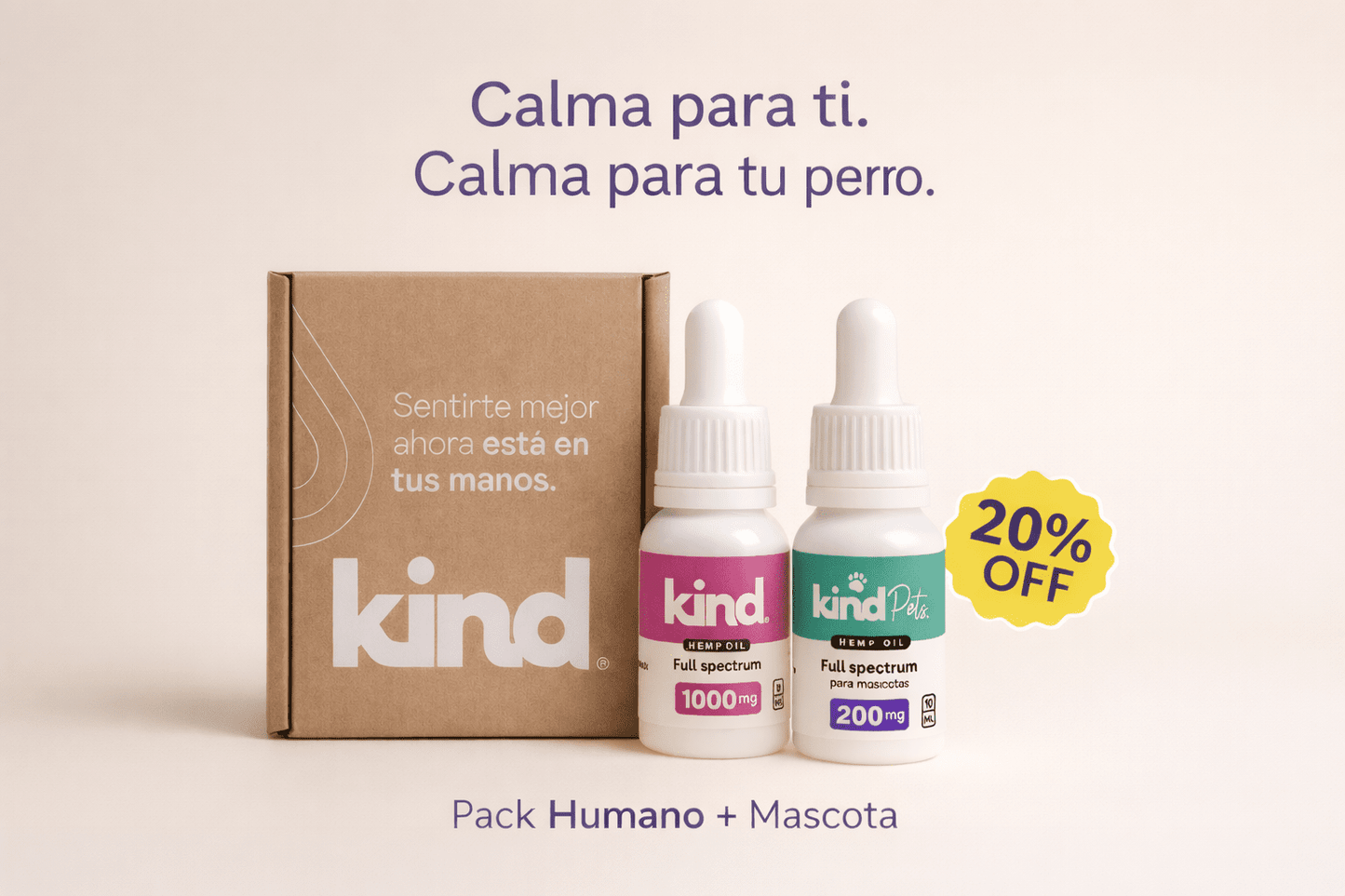Pack Calma para Ti y Tu Perro | KIND + KIND Pets - Kind - cbd_chile - aceite_cbd