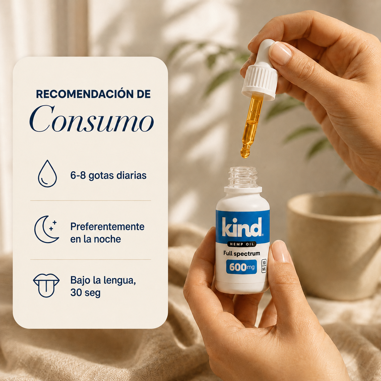 Aceite de Cáñamo 6% - Calma y bienestar en tu día a día