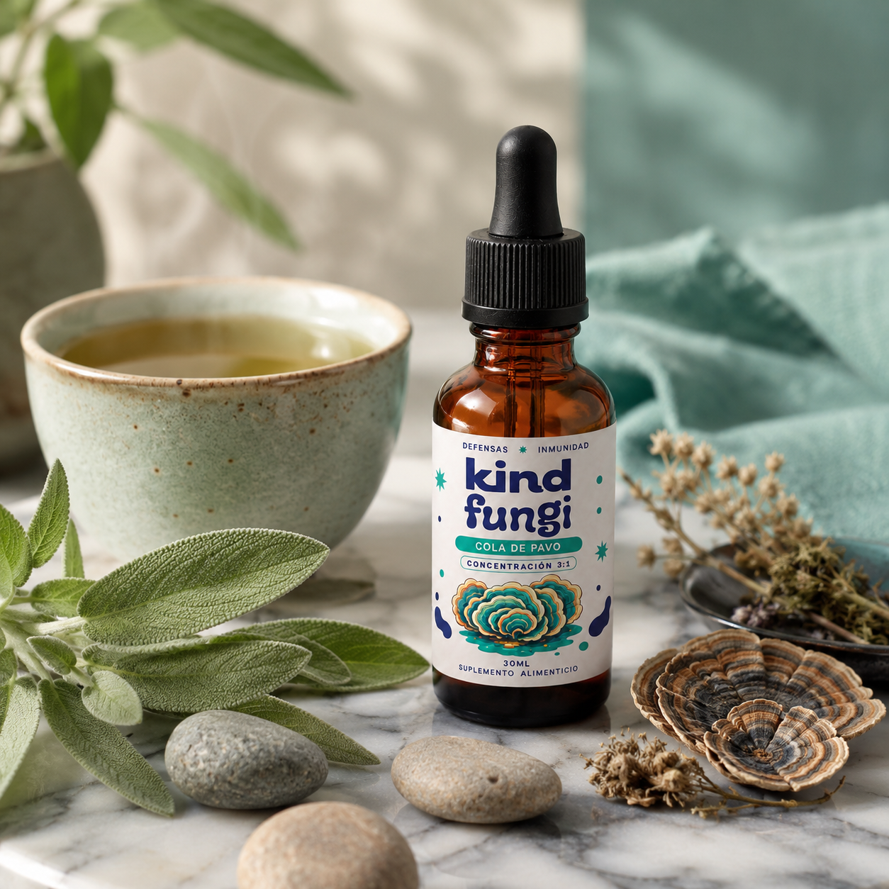 Kind Fungi — Aceite de Cola de Pavo