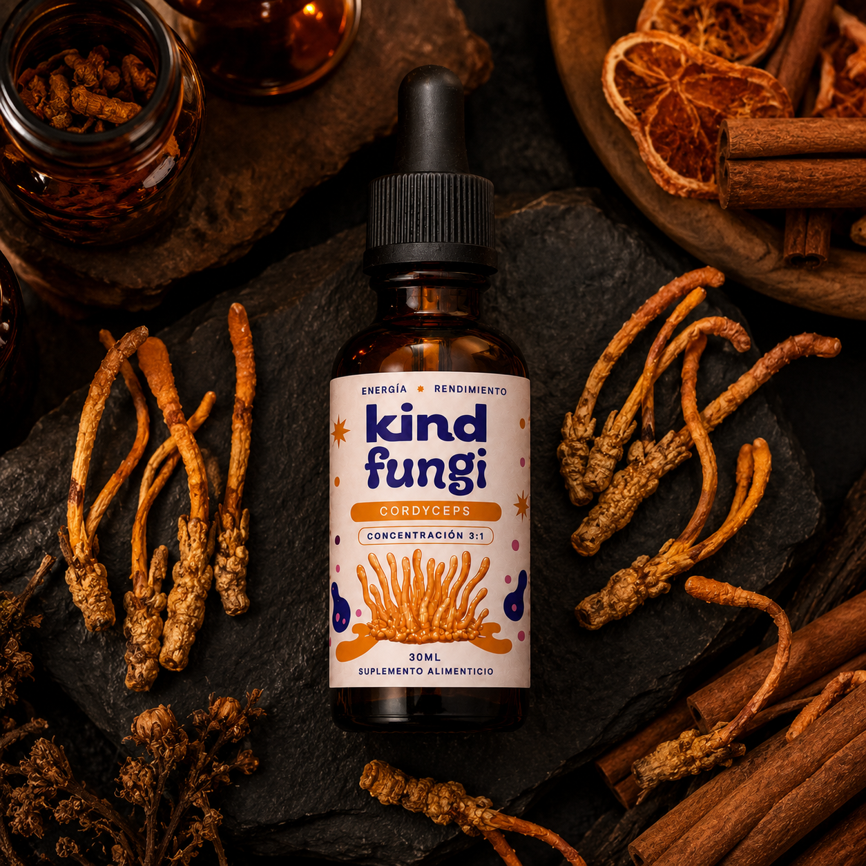 Kind Fungi — Aceite de Cordyceps