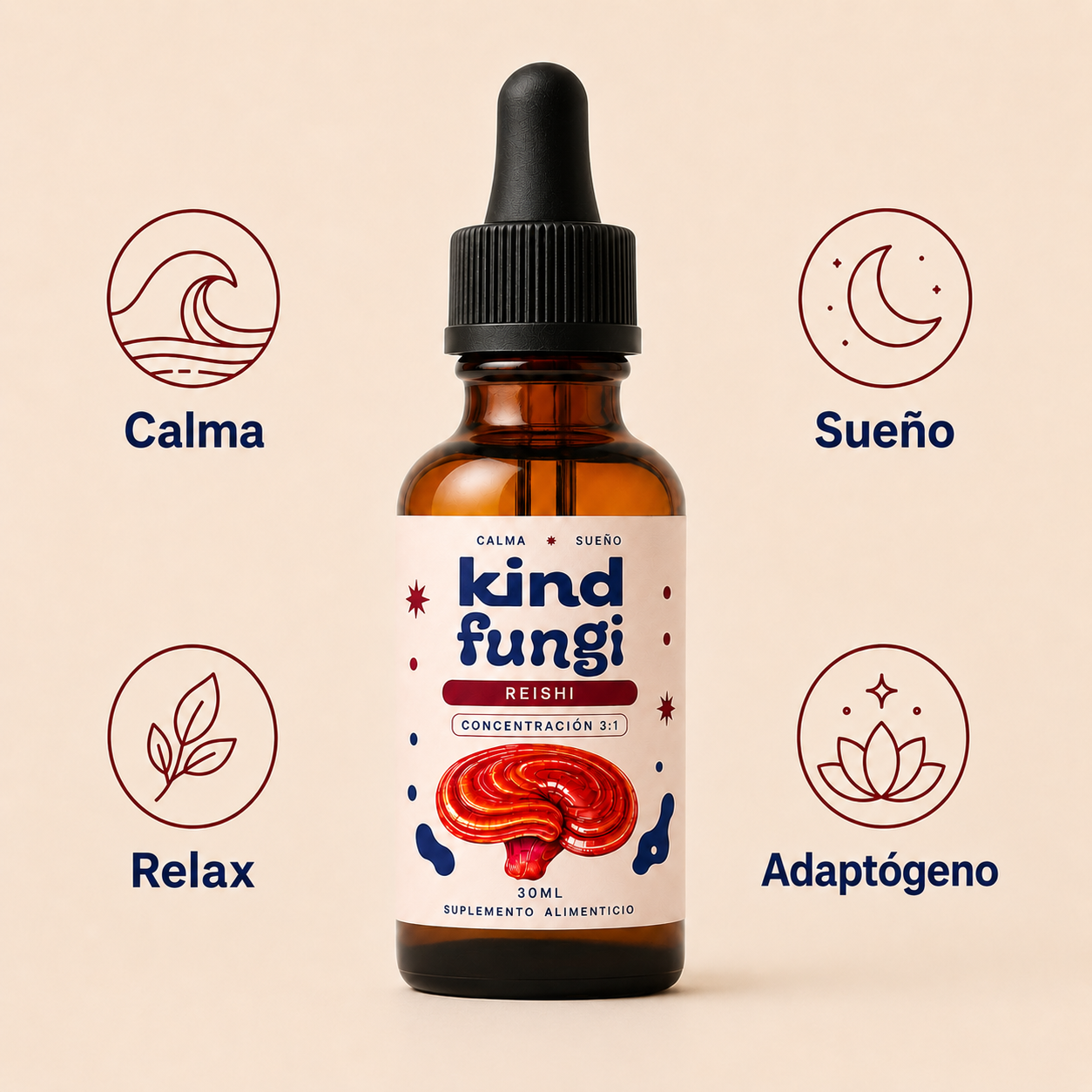 Kind Fungi — Aceite de Reishi