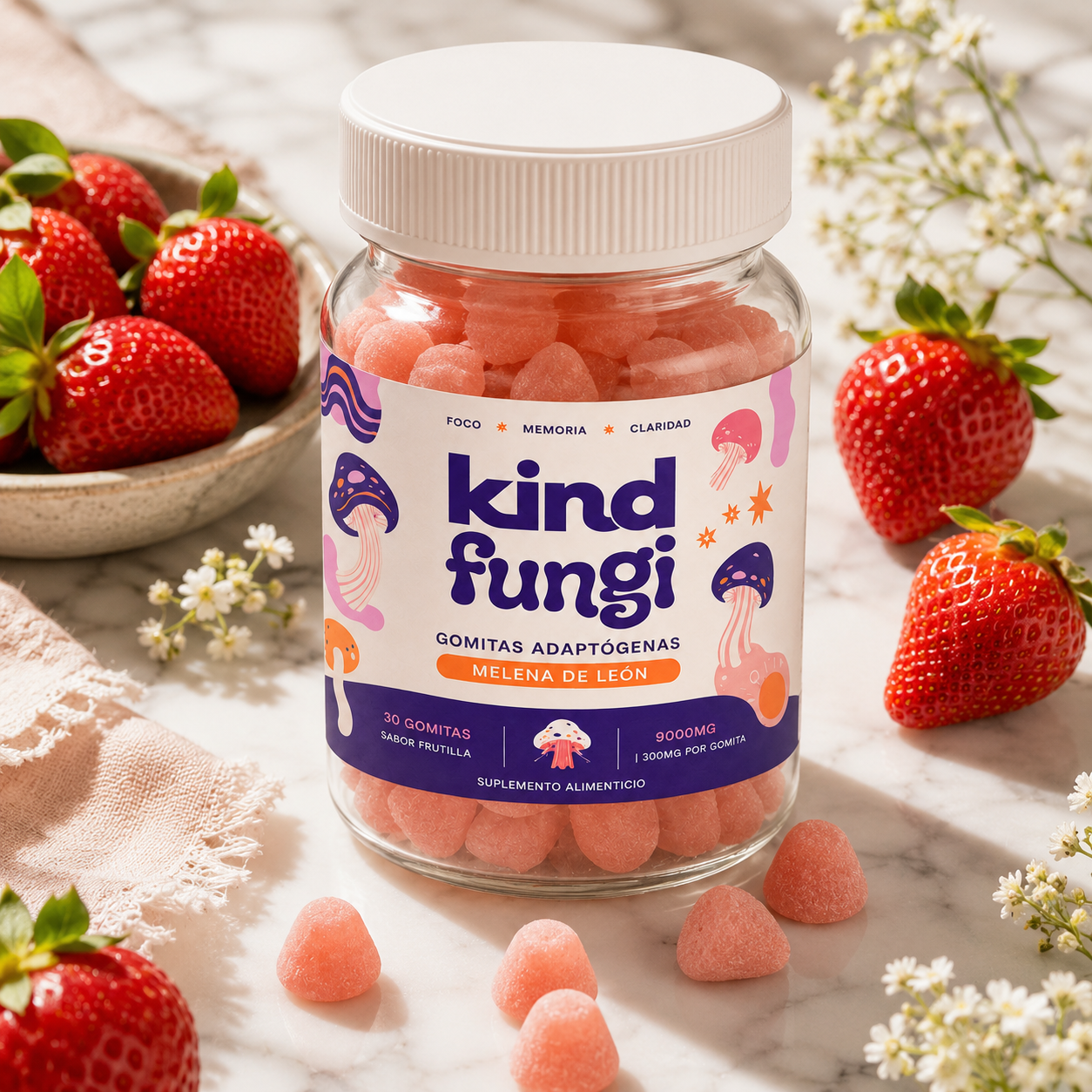 Kind Fungi — Gomitas de Melena de León