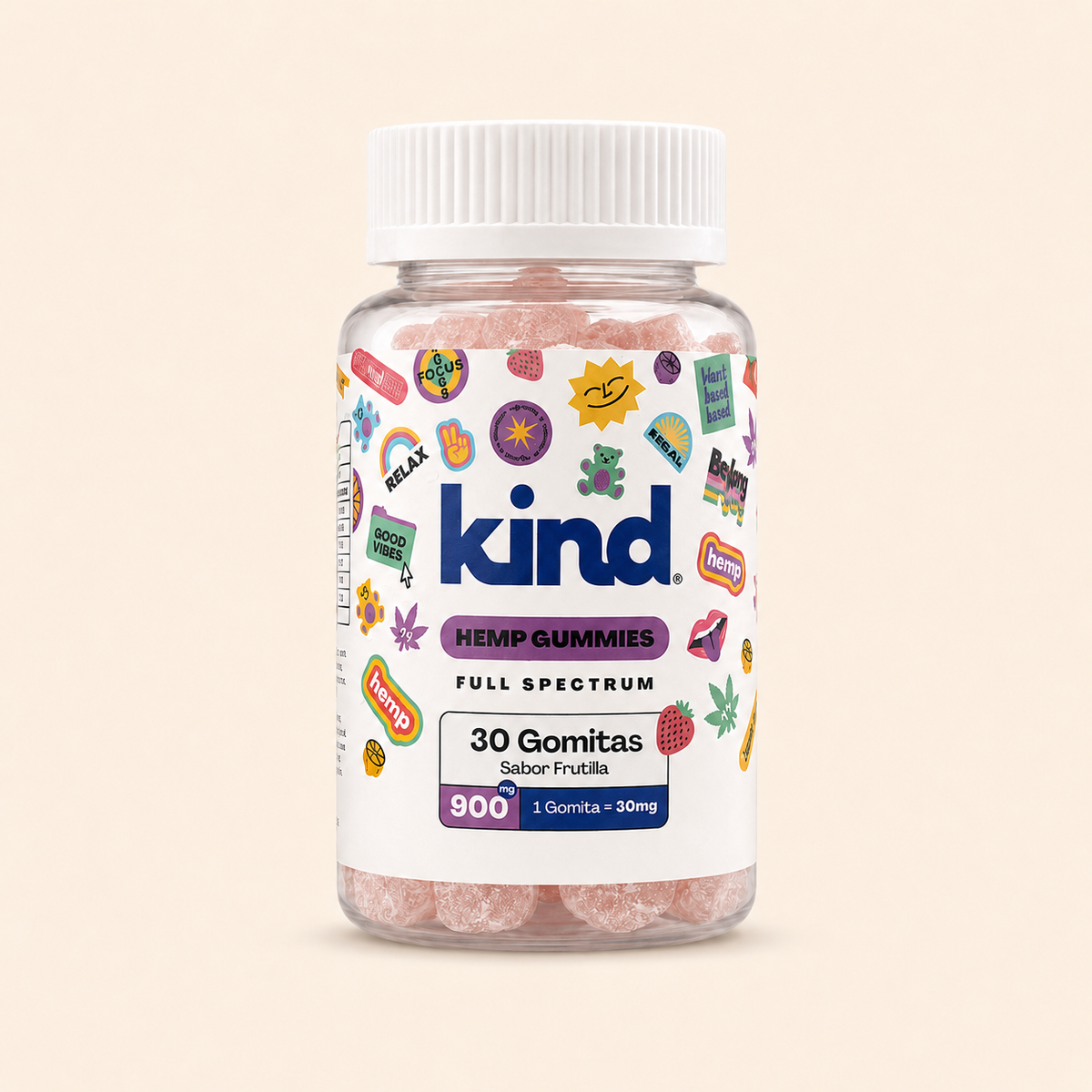 Kind Hemp Gummies Frutilla 🍓