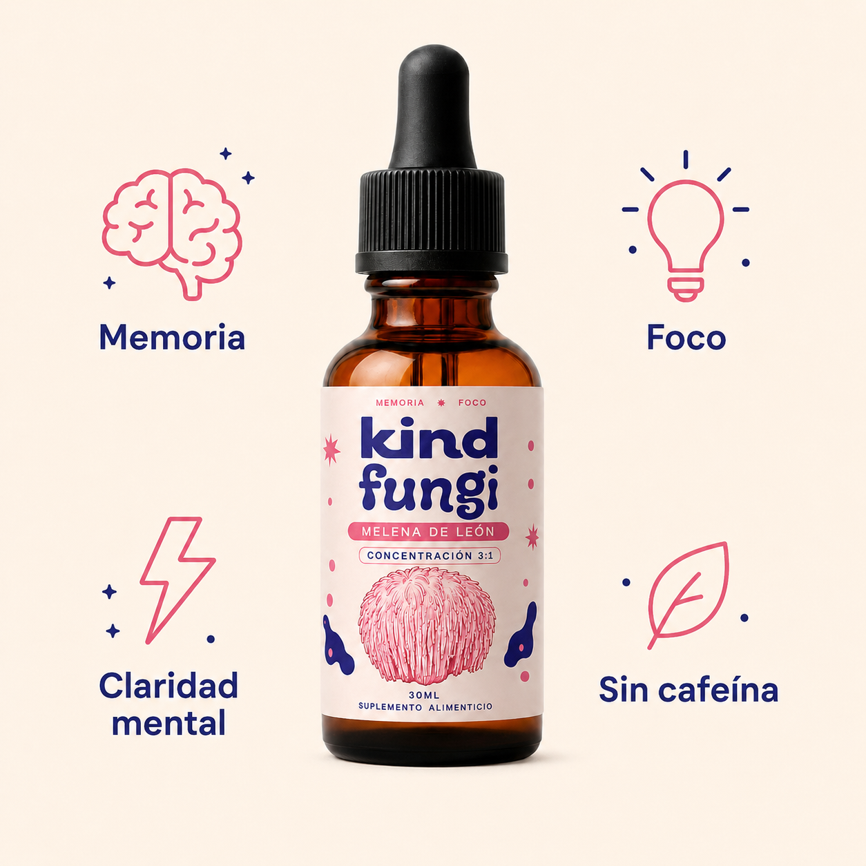 Kind Fungi — Aceite de Melena de León